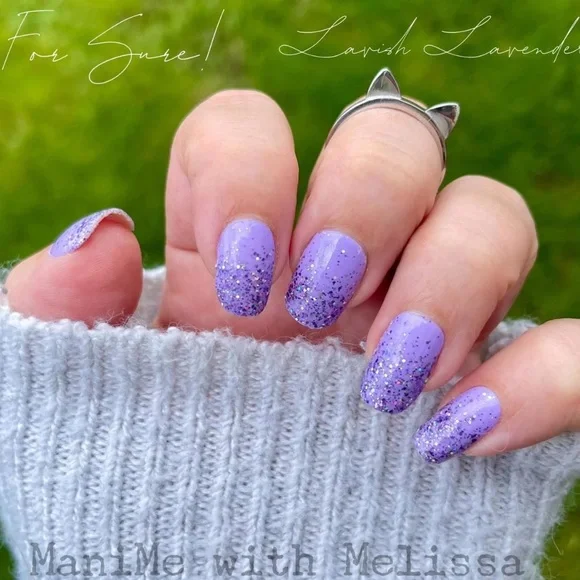 *Retired* Color Street: Lavish Lavender | Purple Glitter Sparkles Clear Overlay - Picture 10 of 15